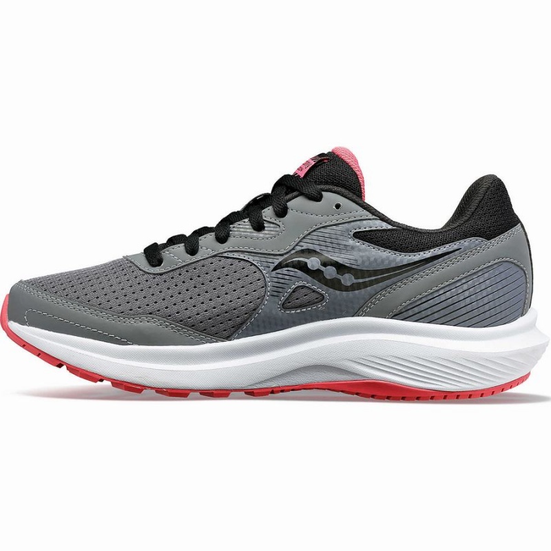 Women's Saucony Cohesion 16 Wide Walking Shoes Grey | UAE S92085-S26