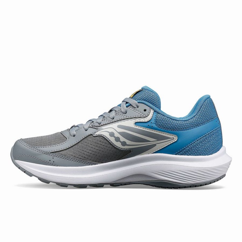 Women's Saucony Cohesion 17 Running Shoes Grey / Blue | UAE S28946-R56