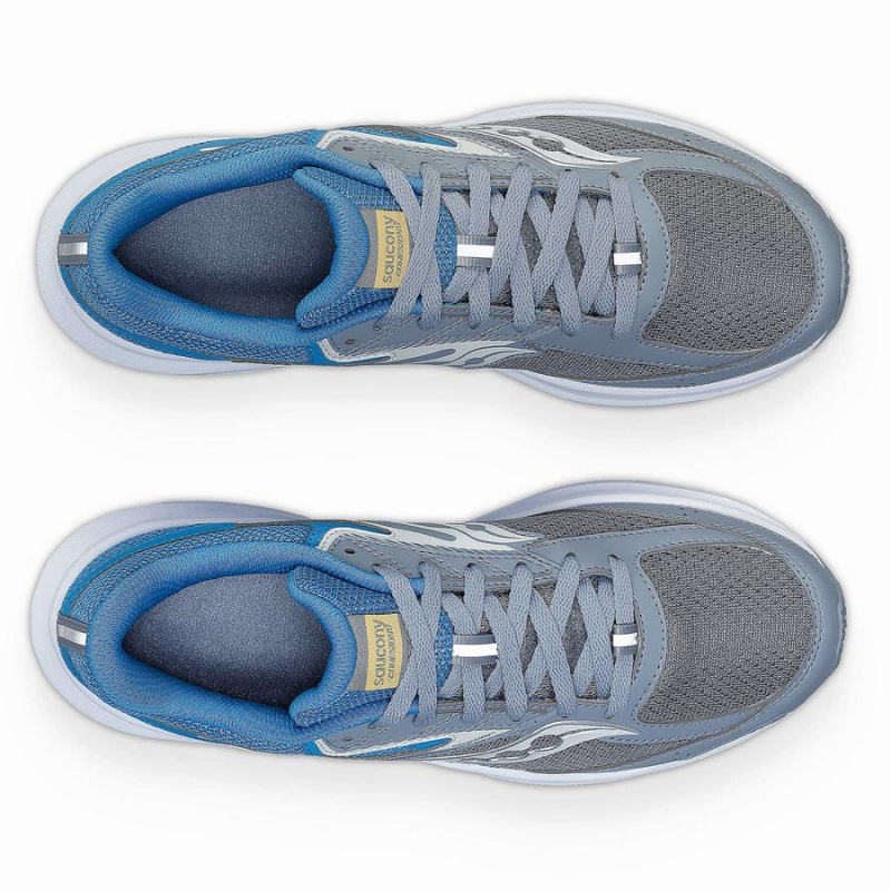 Women's Saucony Cohesion 17 Running Shoes Grey / Blue | UAE S28946-R56