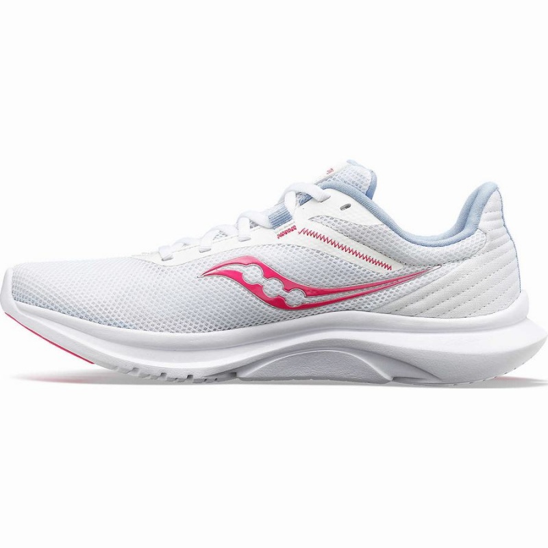 Women's Saucony Convergence Walking Shoes White / Pink | UAE S49856-H49