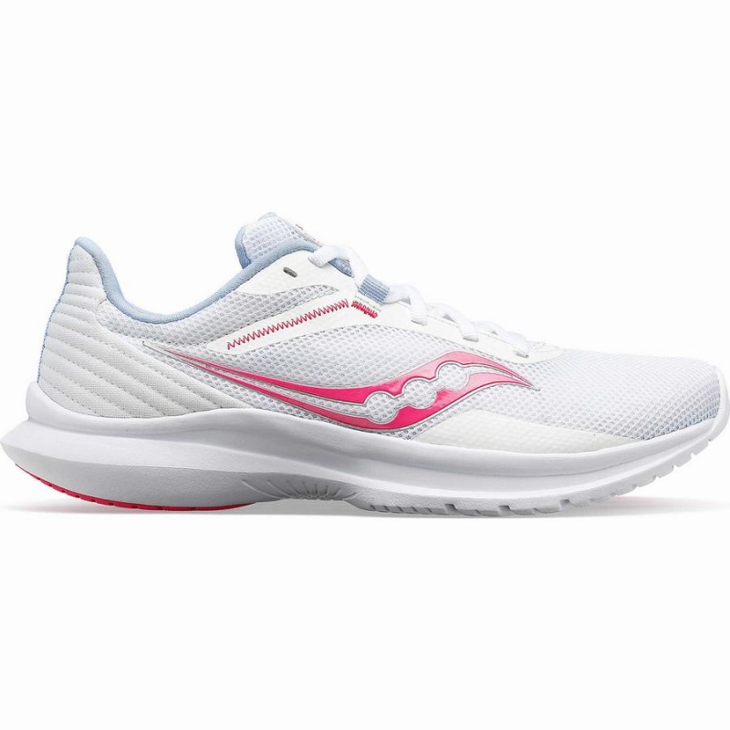 Women\'s Saucony Convergence Walking Shoes White / Pink | UAE S49856-H49