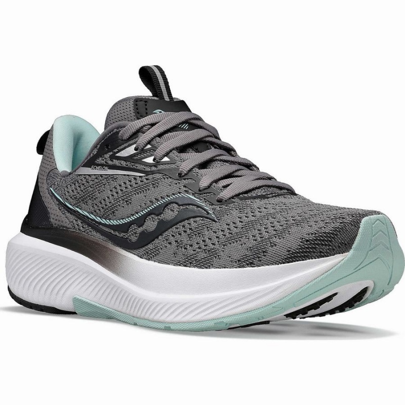 Women's Saucony Echelon 9 Running Shoes Grey | UAE S90472-K39