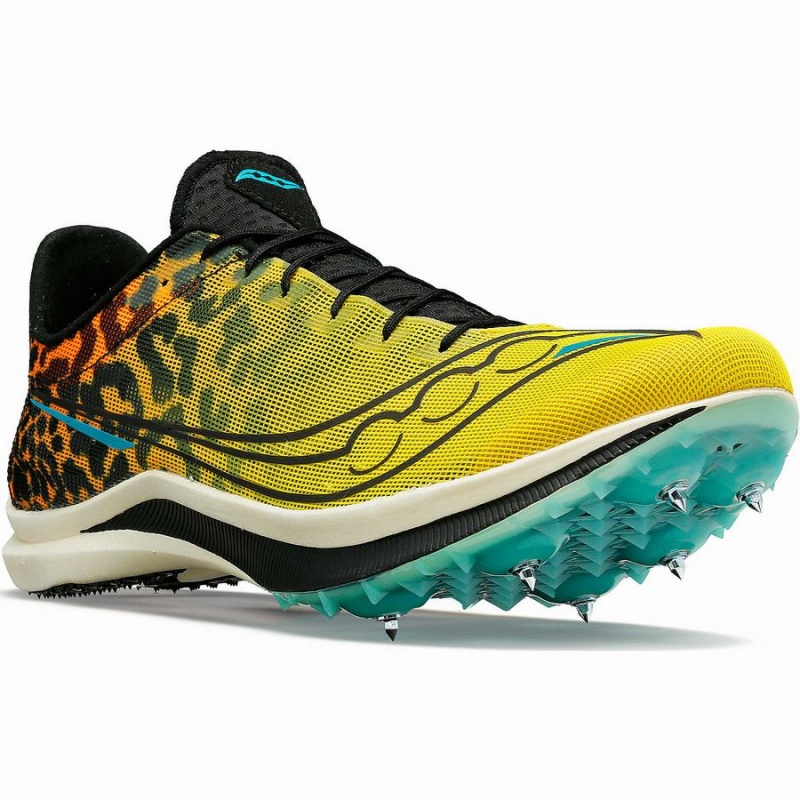 Women's Saucony Endorphin Cheetah Track Spikes Black | UAE S97521-R43