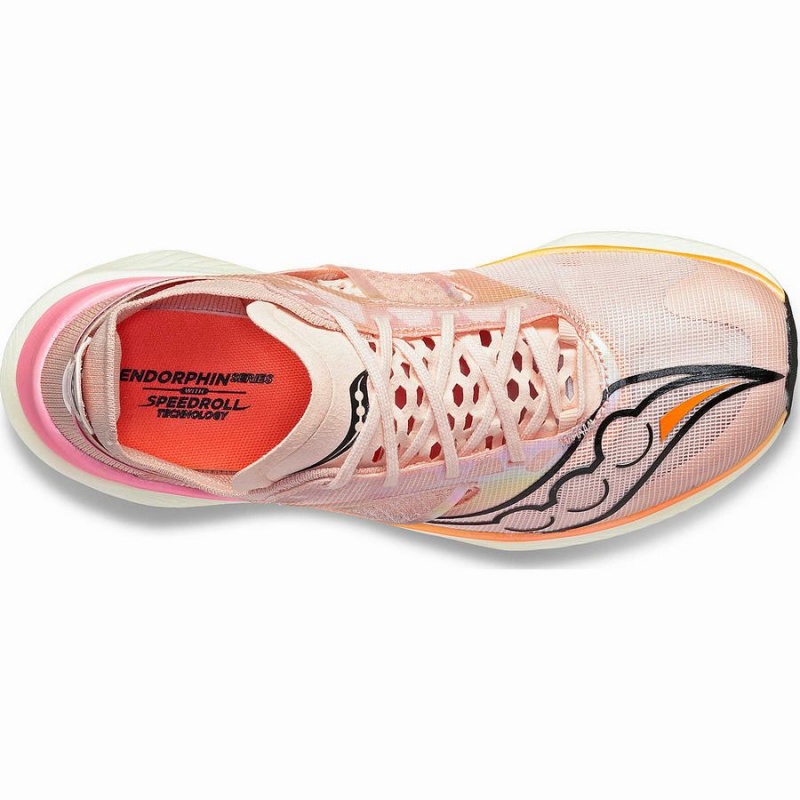 Women's Saucony Endorphin Elite Running Shoes Orange | UAE S07516-L74