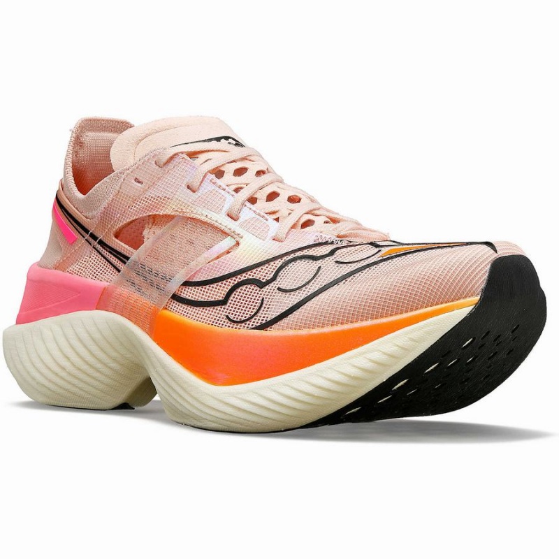 Women's Saucony Endorphin Elite Running Shoes Orange | UAE S07516-L74