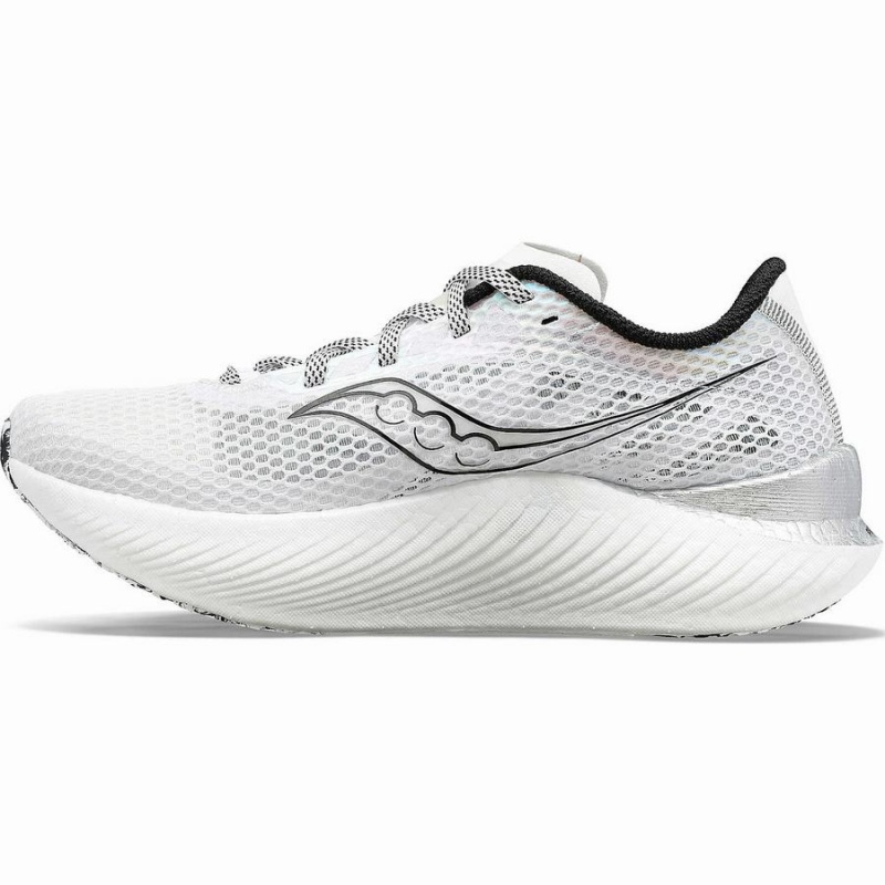 Women's Saucony Endorphin Pro 3 Running Shoes White / Black | UAE S21685-Y20