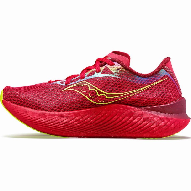 Women's Saucony Endorphin Pro 3 Running Shoes Red / Rose | UAE S04132-U03