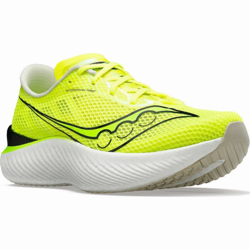 Women's Saucony Endorphin Pro 3 Running Shoes Yellow | UAE S30928-K24