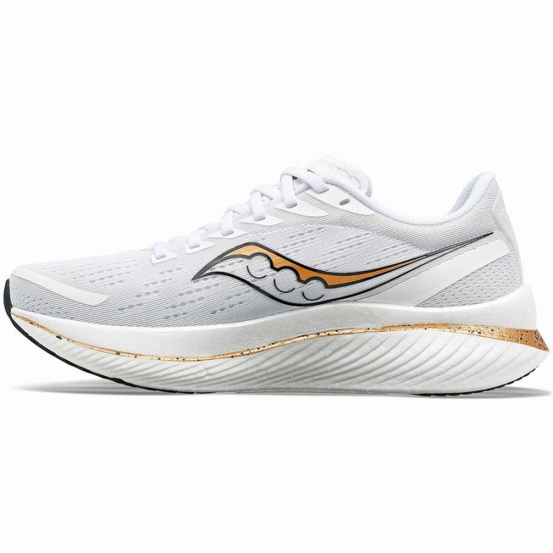 Women's Saucony Endorphin Speed 3 Running Shoes White / Gold | UAE S96458-W80