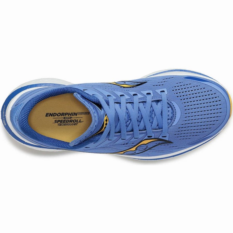 Women's Saucony Endorphin Speed 3 Running Shoes Blue / Gold | UAE S12578-Y15