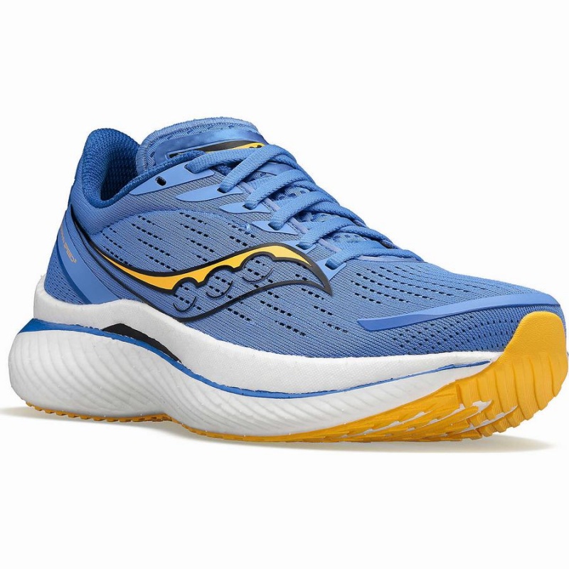 Women's Saucony Endorphin Speed 3 Running Shoes Blue / Gold | UAE S12578-Y15