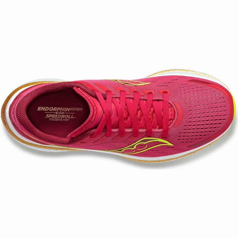 Women's Saucony Endorphin Speed 3 Running Shoes Red / Rose | UAE S48716-V25