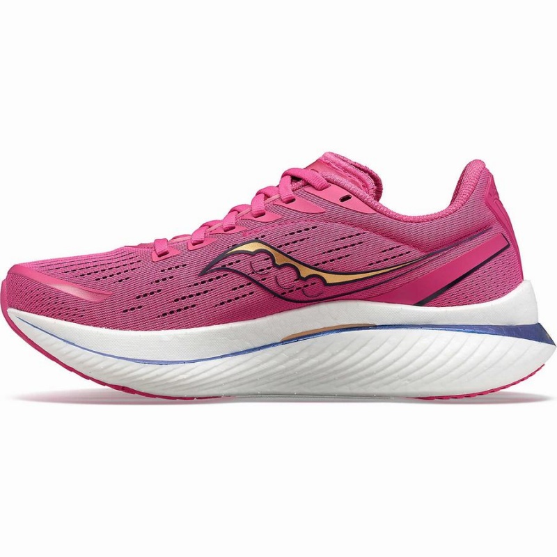 Women's Saucony Endorphin Speed 3 Running Shoes Pink / Navy | UAE S97834-M43