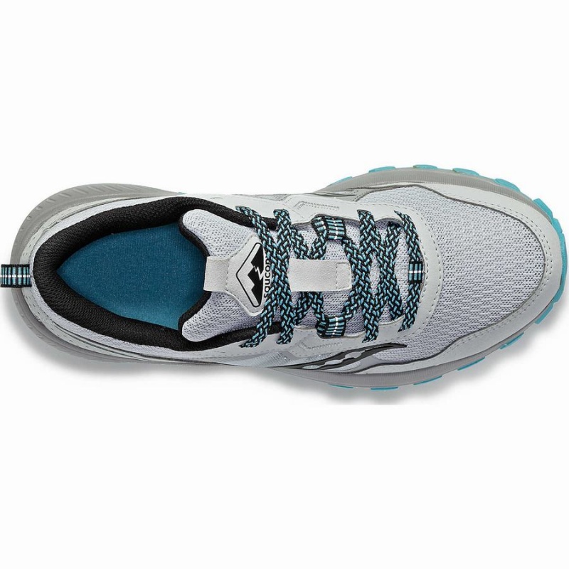 Women's Saucony Excursion TR16 Wide Trail Running Shoes Grey / Blue | UAE S58342-R40