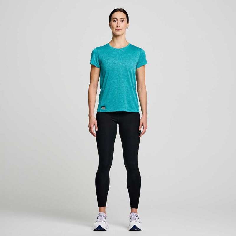 Women's Saucony Fortify 7/8 Tight Black | UAE S34627-L32