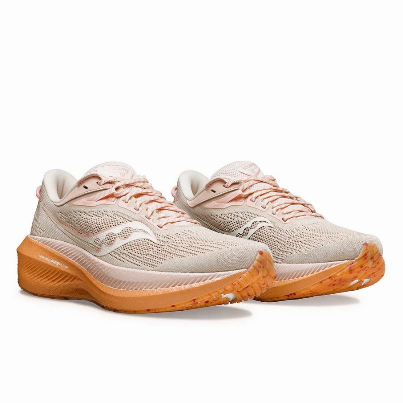 Women's Saucony Galentine's Day Triumph 21 Walking Shoes Pink | UAE S53219-N61