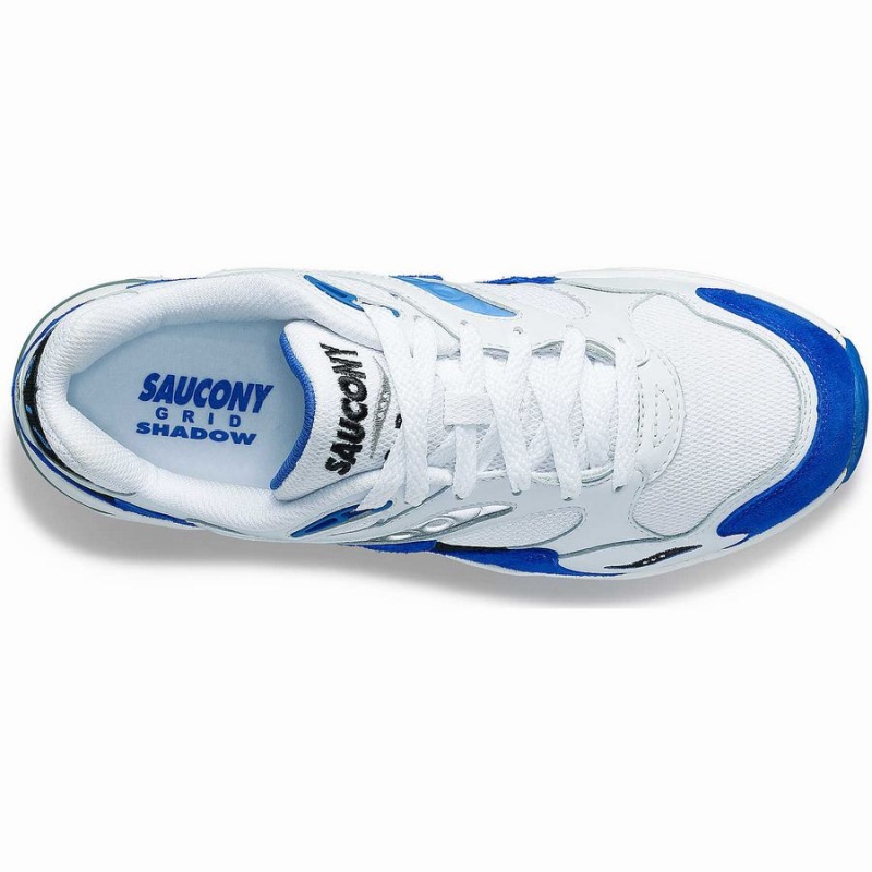 Women's Saucony Grid Shadow 2 Sneakers White / Blue | UAE S06972-Q69