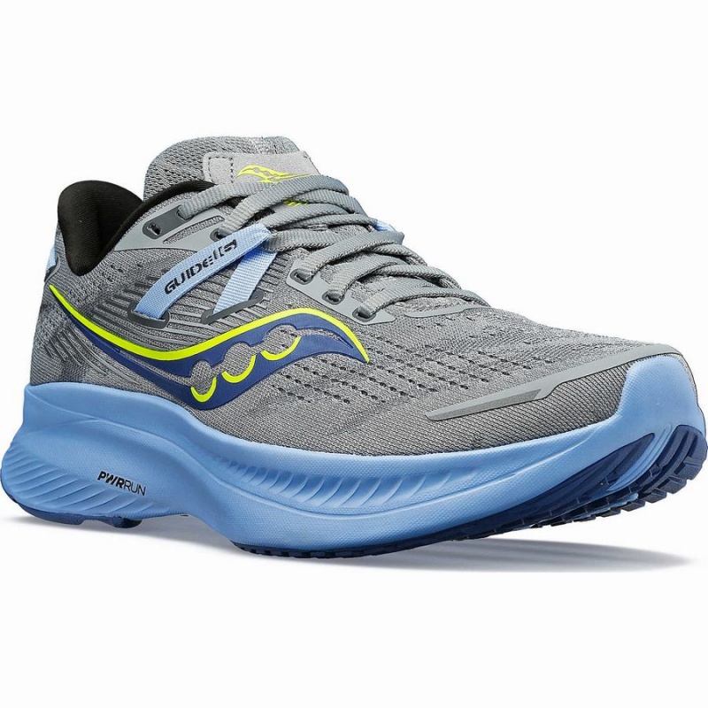 Women's Saucony Guide 16 Running Shoes Grey / Blue | UAE S94057-T07