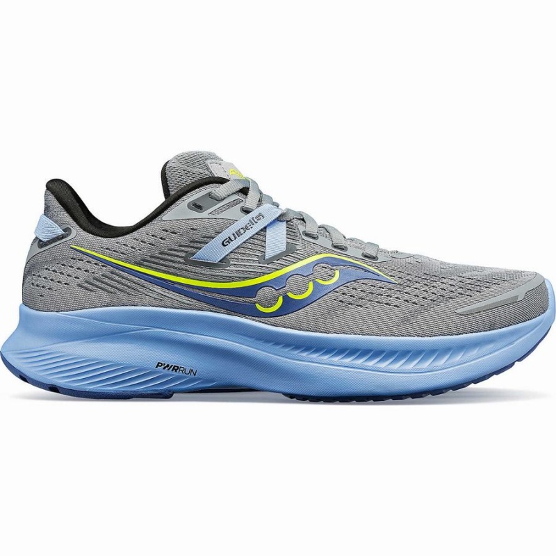 Women\'s Saucony Guide 16 Running Shoes Grey / Blue | UAE S94057-T07