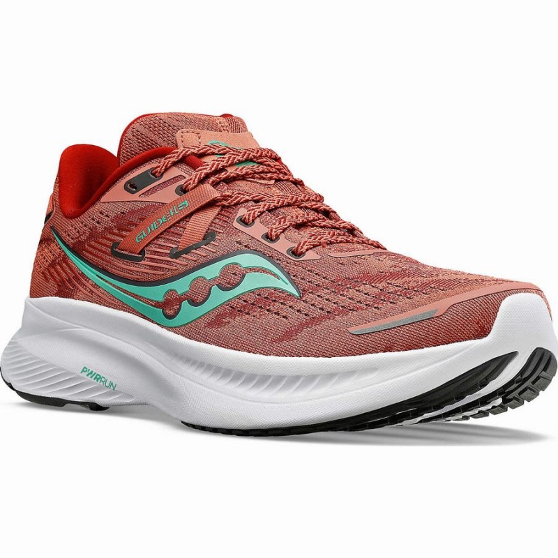 Women's Saucony Guide 16 Running Shoes Orange / Turquoise | UAE S97285-J04