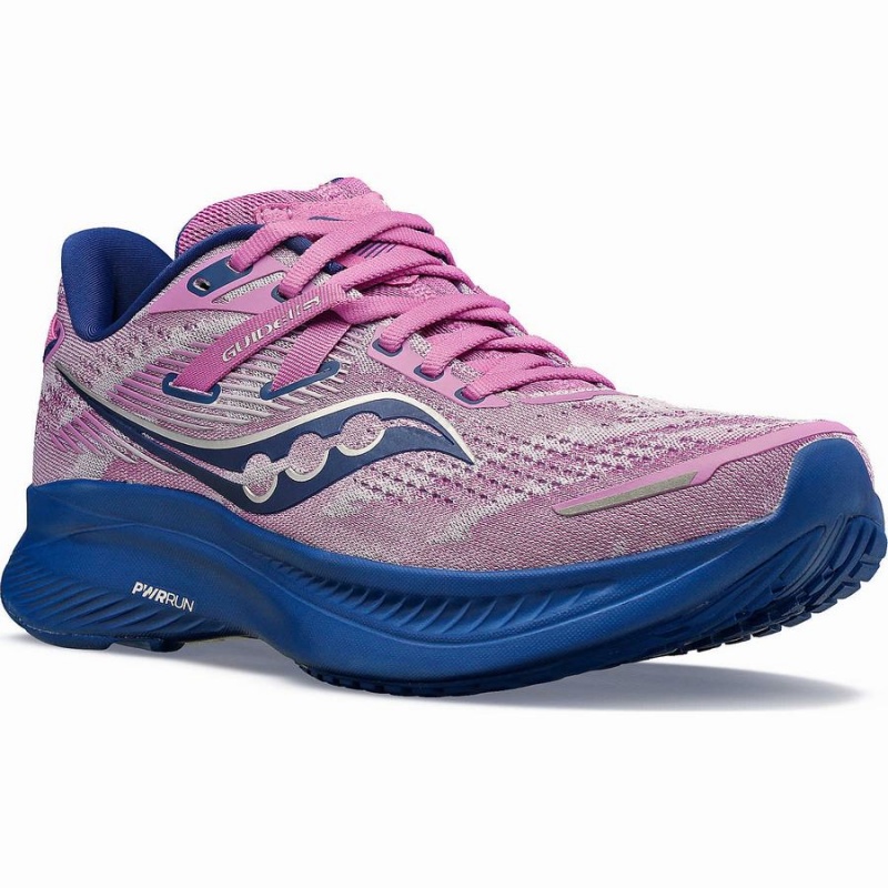 Women's Saucony Guide 16 Running Shoes Purple / Indigo | UAE S92145-W23