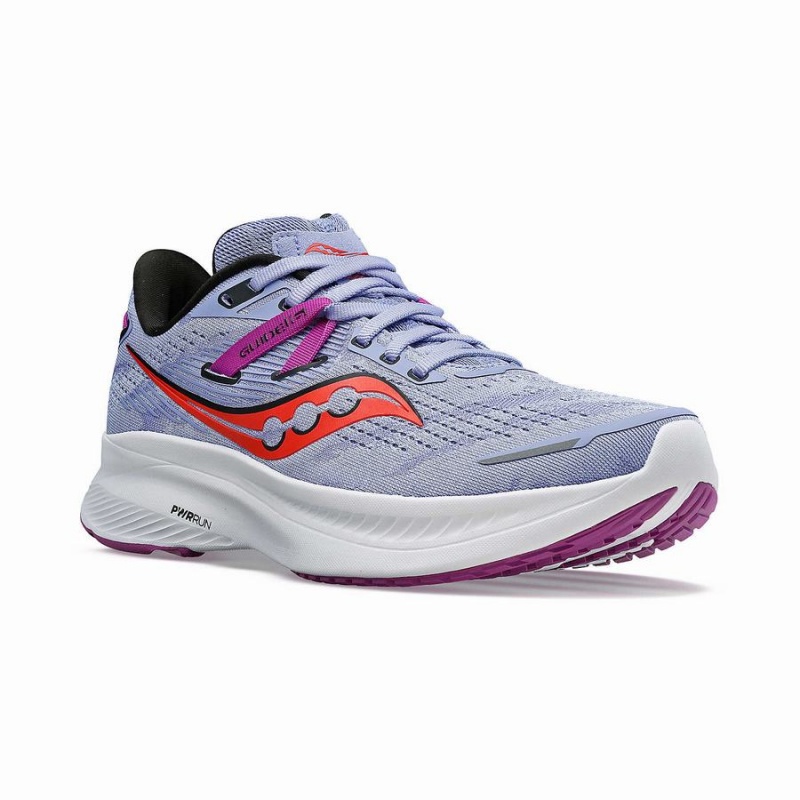 Women's Saucony Guide 16 Running Shoes Purple | UAE S14368-Z48