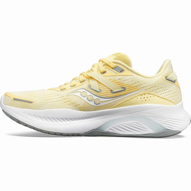 Women's Saucony Guide 16 Running Shoes Yellow / White | UAE S09381-E79