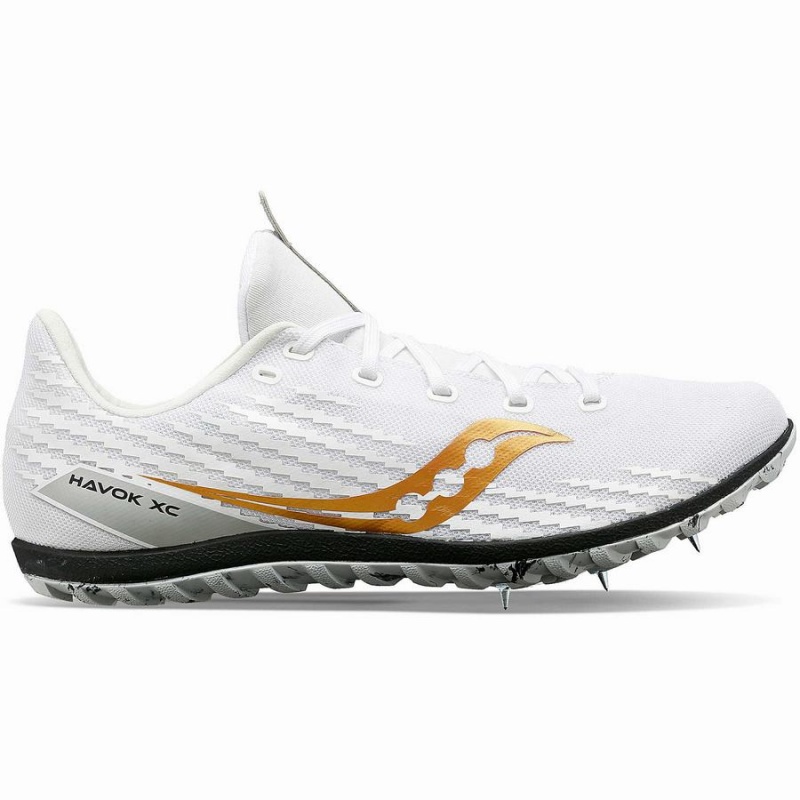 Women\'s Saucony Havok XC 3 Spike Track Spikes White | UAE S01584-B83