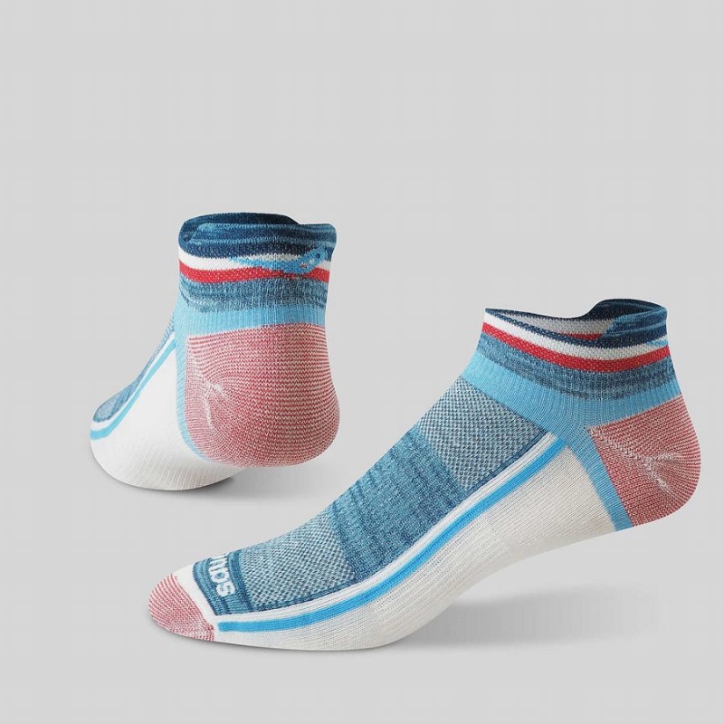 Women's Saucony Inferno Liteweight 3-Pack Socks Blue | UAE S02793-Z03