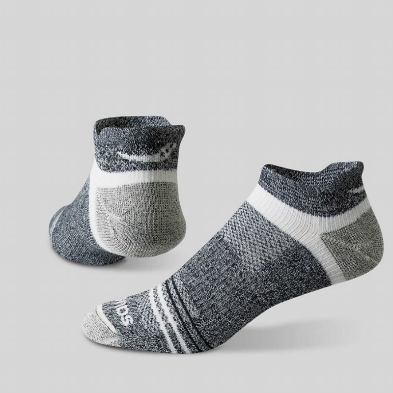 Women's Saucony Inferno Merino Wool Blend No Show 3-Pack Socks Grey | UAE S19567-U69