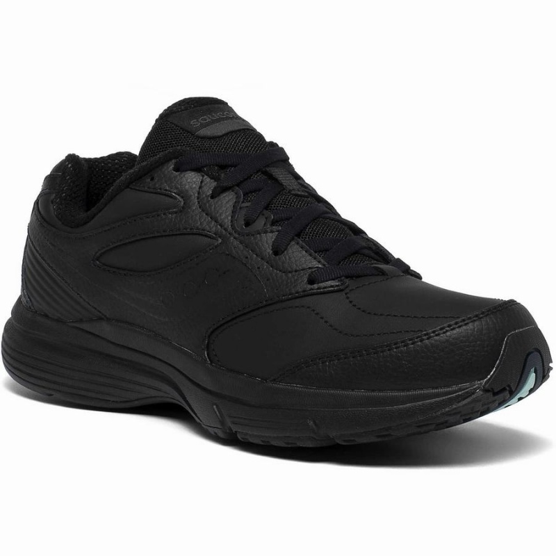 Women's Saucony Integrity Walker 3 Extra Wide Walking Shoes Black | UAE S36298-T72