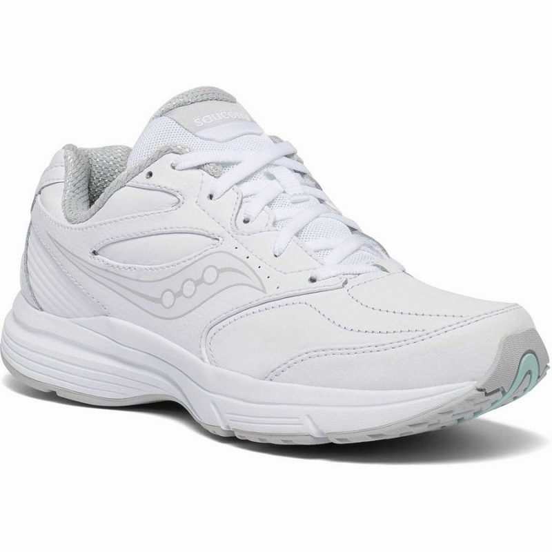 Women's Saucony Integrity Walker 3 Extra Wide Walking Shoes White | UAE S58072-Y25