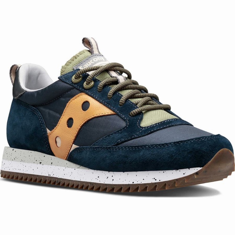 Women's Saucony Jazz 81 Peak Premium Sneakers Navy | UAE S54102-D56