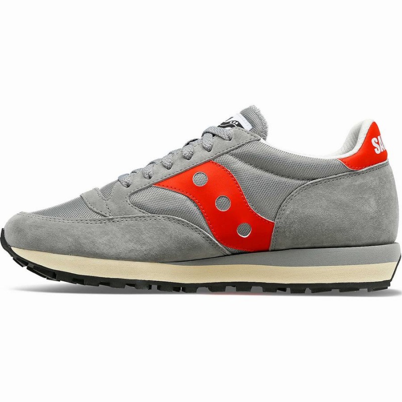 Women's Saucony Jazz 81 Sneakers Grey / Red | UAE S20594-K29