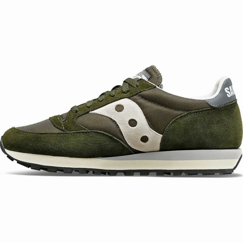 Women's Saucony Jazz 81 Sneakers Olive / Grey | UAE S38017-G25