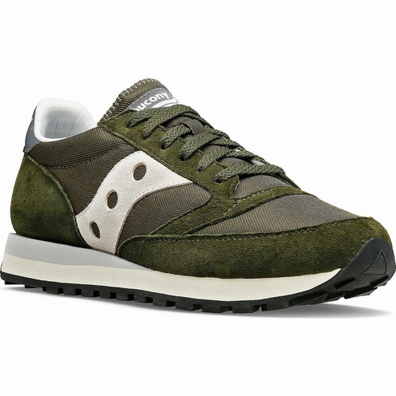 Women's Saucony Jazz 81 Sneakers Olive / Grey | UAE S38017-G25