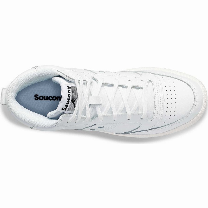 Women's Saucony Jazz Court High Sneakers White / White | UAE S48702-N35