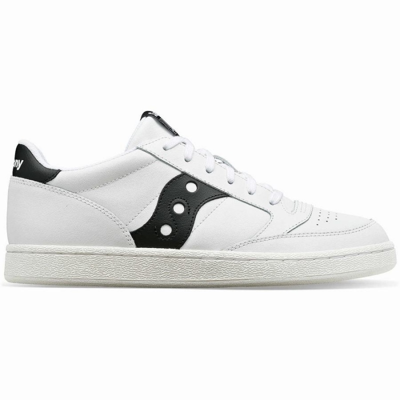 Women\'s Saucony Jazz Court PU Sneakers White / Black | UAE S09324-Q36