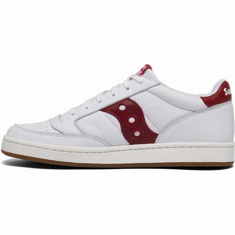 Women's Saucony Jazz Court Sneakers White / Red | UAE S05482-K19