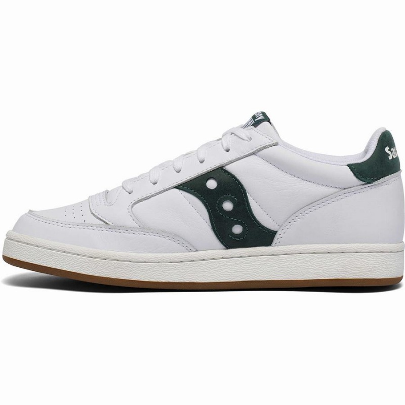 Women's Saucony Jazz Court Sneakers White / Green | UAE S20641-W98