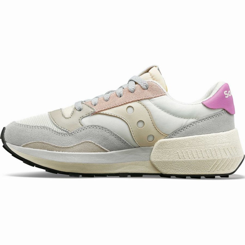 Women's Saucony Jazz NXT Sneakers White / Grey / Rose | UAE S80269-A94