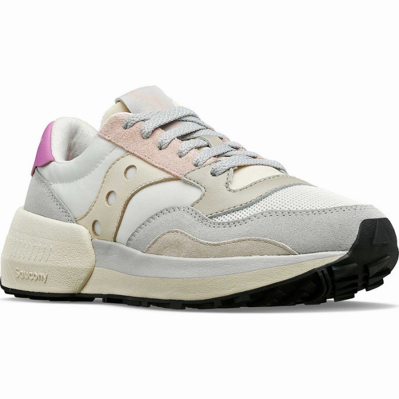 Women's Saucony Jazz NXT Sneakers White / Grey / Rose | UAE S80269-A94