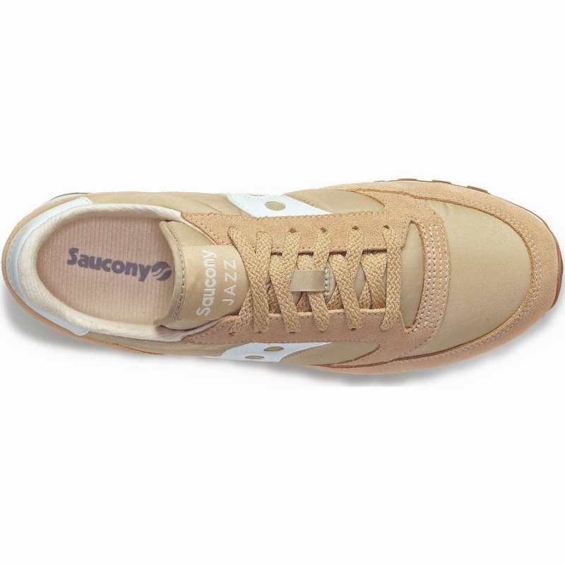 Women's Saucony Jazz Original Sneakers Beige / White | UAE S80273-U59