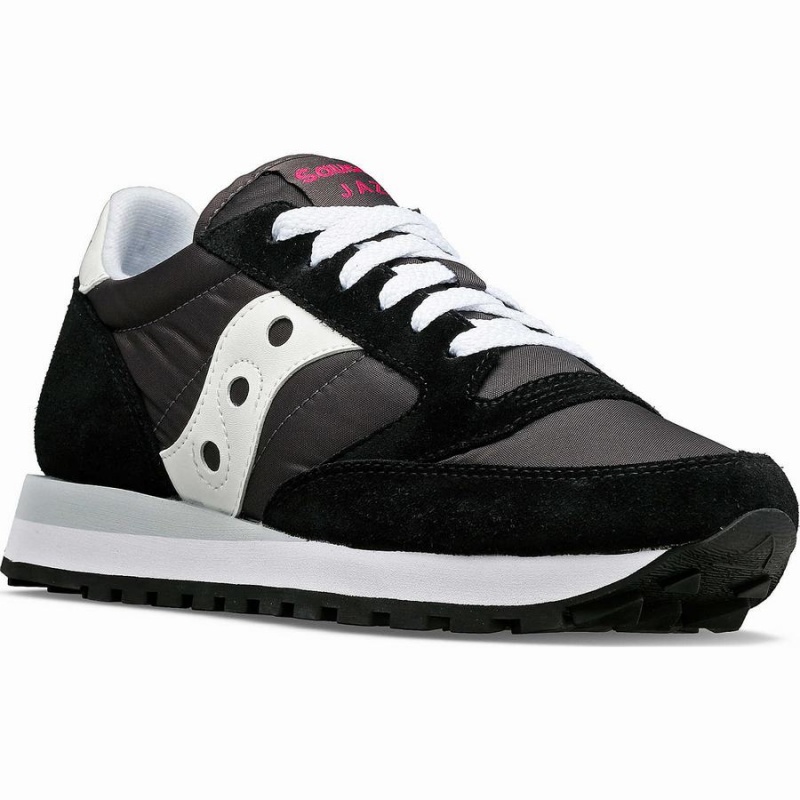 Women's Saucony Jazz Original Sneakers Black / White | UAE S71562-C14