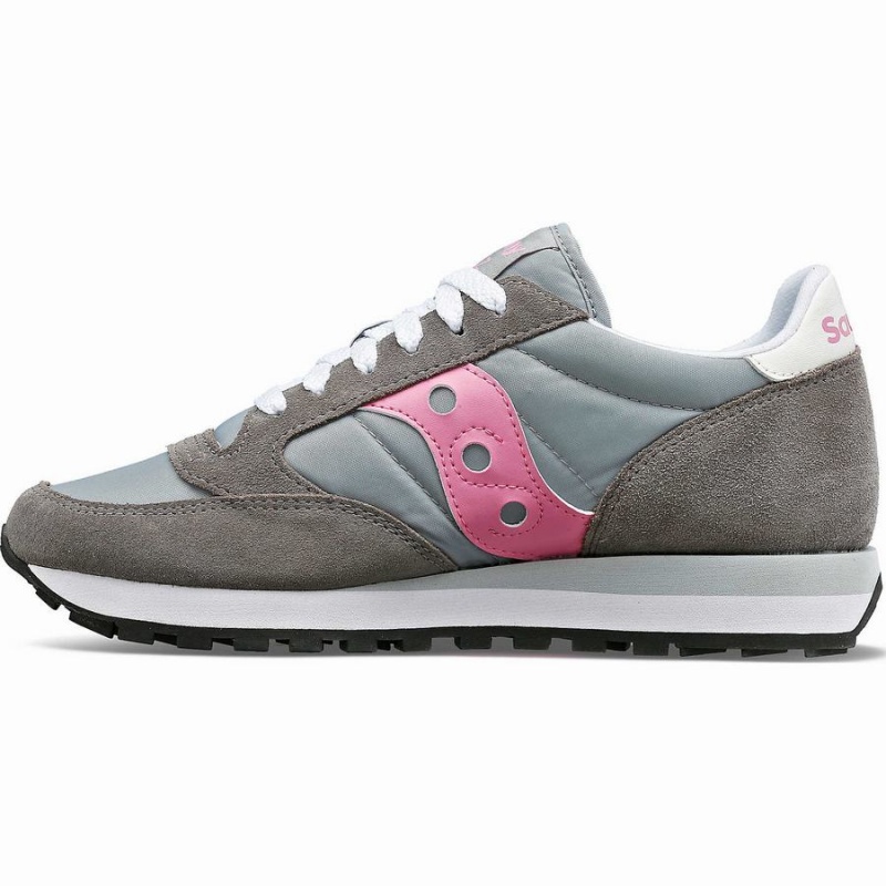 Women's Saucony Jazz Original Sneakers Grey / Pink | UAE S50327-N38