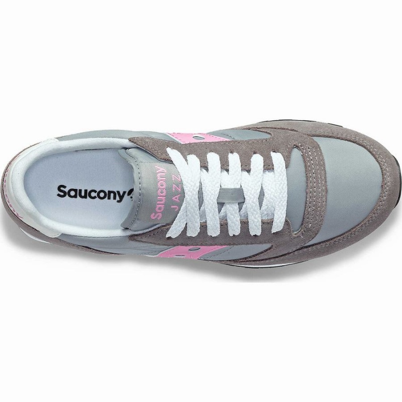 Women's Saucony Jazz Original Sneakers Grey / Pink | UAE S50327-N38