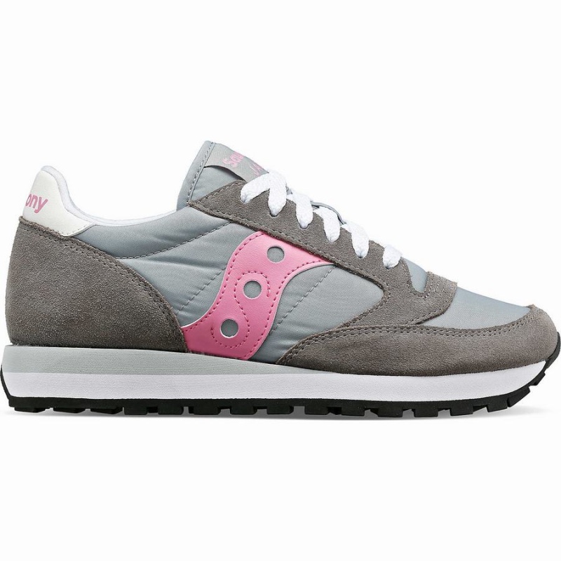 Women\'s Saucony Jazz Original Sneakers Grey / Pink | UAE S50327-N38