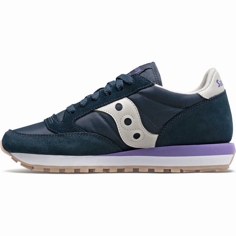 Women's Saucony Jazz Original Sneakers Navy / Purple | UAE S54983-B02