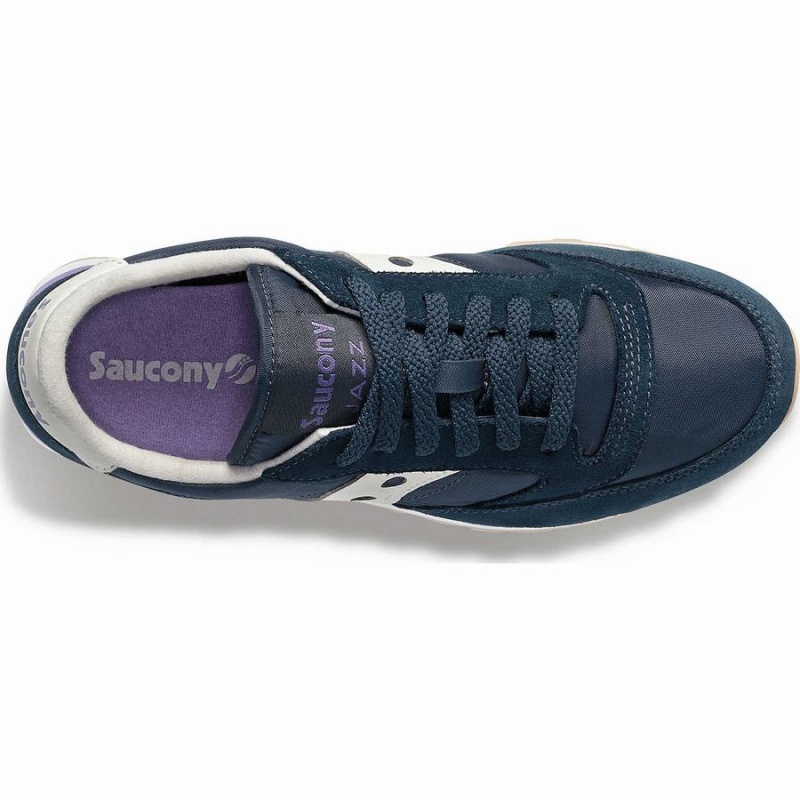 Women's Saucony Jazz Original Sneakers Navy / Purple | UAE S54983-B02