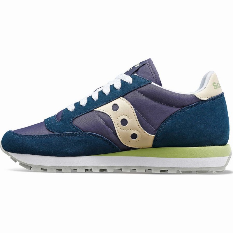 Women's Saucony Jazz Original Sneakers Navy / Cream | UAE S56327-X57